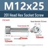 Yigu 201 Stainless Steel Cup Head Hexagon Screws and Bolts - M3, M4, M5, M6