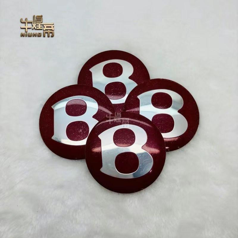 For Bentley LOGO Wheel Decoration Cover  Car Accessories Auto Rim Cover Hubcaps Bentayga and Mulsanne Car logo Stickers 56mm65mm