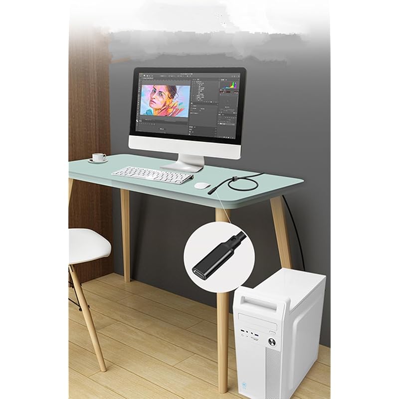 H.May USB C Extension Cable, Type-C 3.2 Gen 2(10Gbps) Male To Female Extender, 4K@60HZ Fast Charging, Data Transfer, Charging, for Audio, Video