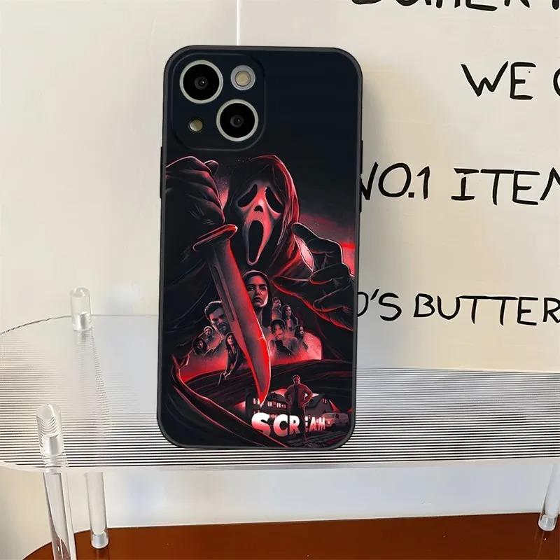 Чехол для телефона с рисунком Ghostface Horror Scream для iPhone 16 15 14 13 12 11 Pro Max XS X XR 7 8 SE Задняя крышка