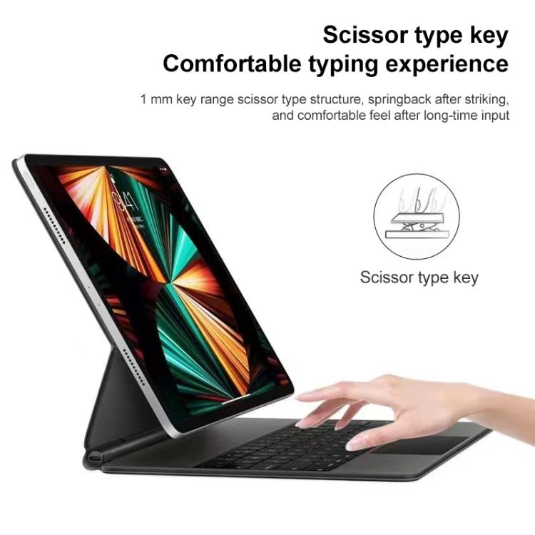 For iPad Pro 11 Inch 2021/2020/2018 P11 Bluetooth Keyboard Leather Case with Touch Pad