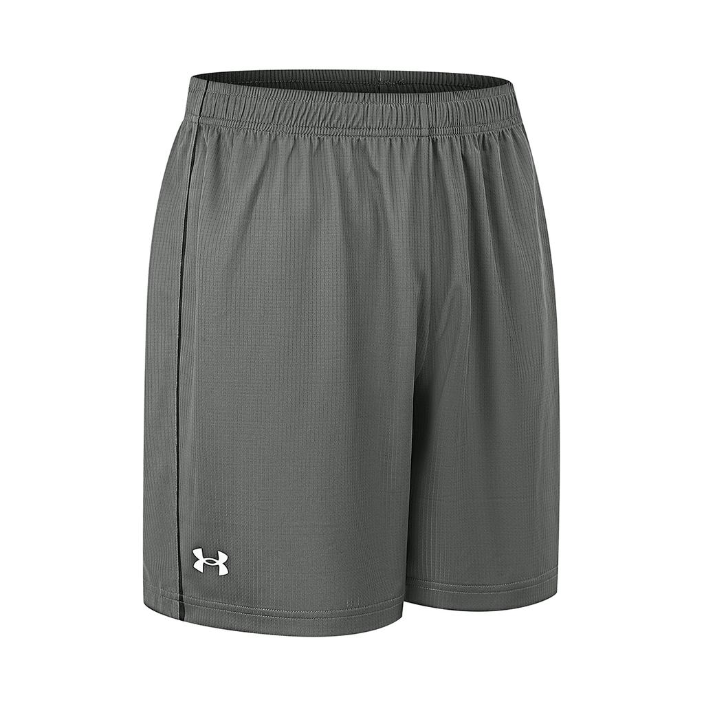 Under Armour Быстросохнущие дышащие трикотажные однотонные спортивные шорты с эластичной резинкой на талии, шорты унисекс, серые 23500203-012