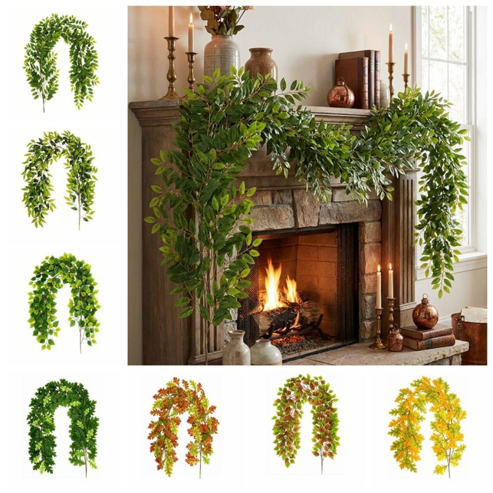 DIY Artificial Leaves Vine Artificial Foliage Artificial Wisteria Vine Garland Garden Decoration