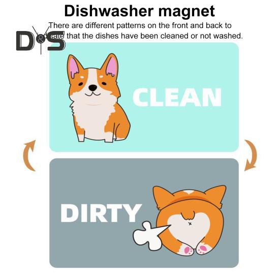 2 шт. грязно-чистый магнит для посудомоечной машины посудомоечная машина грязно-чистый магнитный индикатор акриловый знак украшение для кухни холодильника