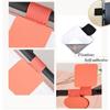 4PCS Useful Convenient Stationery Self-adhesive Pen Holder Leather Pen Clips Notebook Elastic Loop