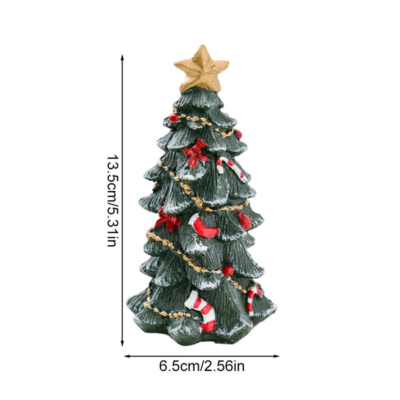 1 шт. прочный миниатюрный пейзаж настольный полимерный домашний декор рождественской елки мини долговечный