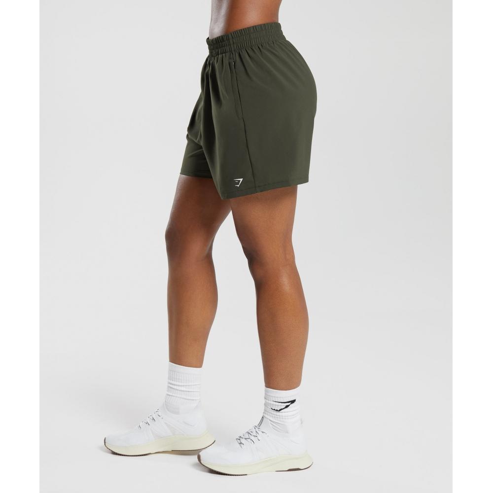 Gymshark Шорты с ткаными карманами, насыщенный оливковый зеленый цвет B5a2f Ecbh