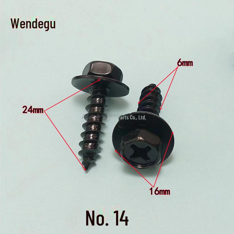 Универсальные высокопрочные винты для шасси, решетки радиатора, крыла, фары и водяного бака