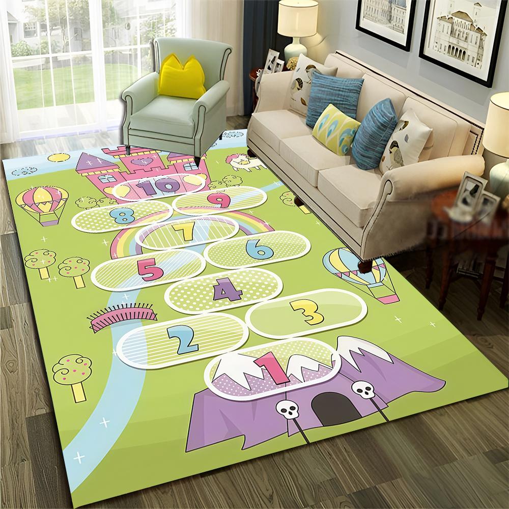 Забавные классики Детские цифровые игры Мальчик Девочки Ковер Коврик для дома Гостиная Спальня Диван Придверный коврик Декор, Нескользящий коврик для пола