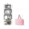 Urban Minimalist Polyester Travel Toiletry Organizer With Multicolor Compartments For Daily Use
