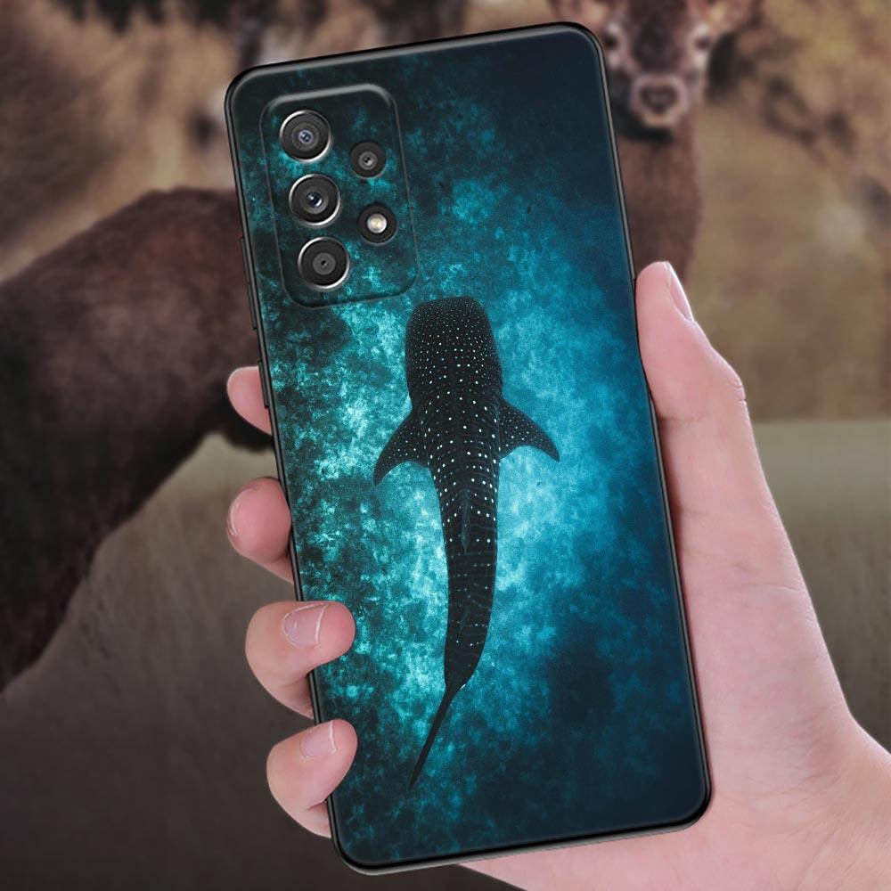 Ocean Whale Shark Animal Phone Case For Samsung Galaxy A57 A56 A37 A55 A36 5G A26 A54 A52 A35 A34 A25 A17 A16 A15 A07 A06 Cover