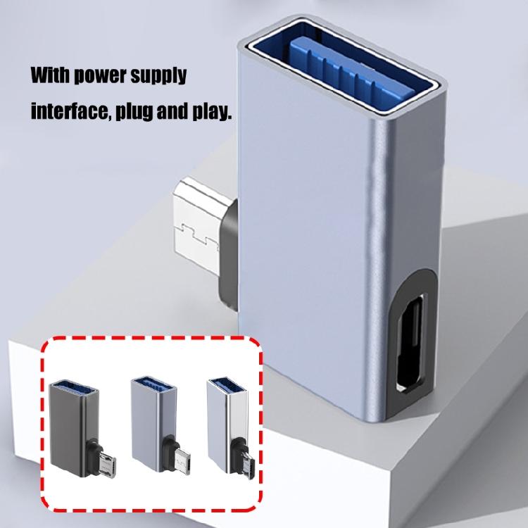 Компактные Угловые USB A на MicroUSB OTG Конвертеры Прямая Зарядка и Управление Периферией на Смартфонах Планшетах