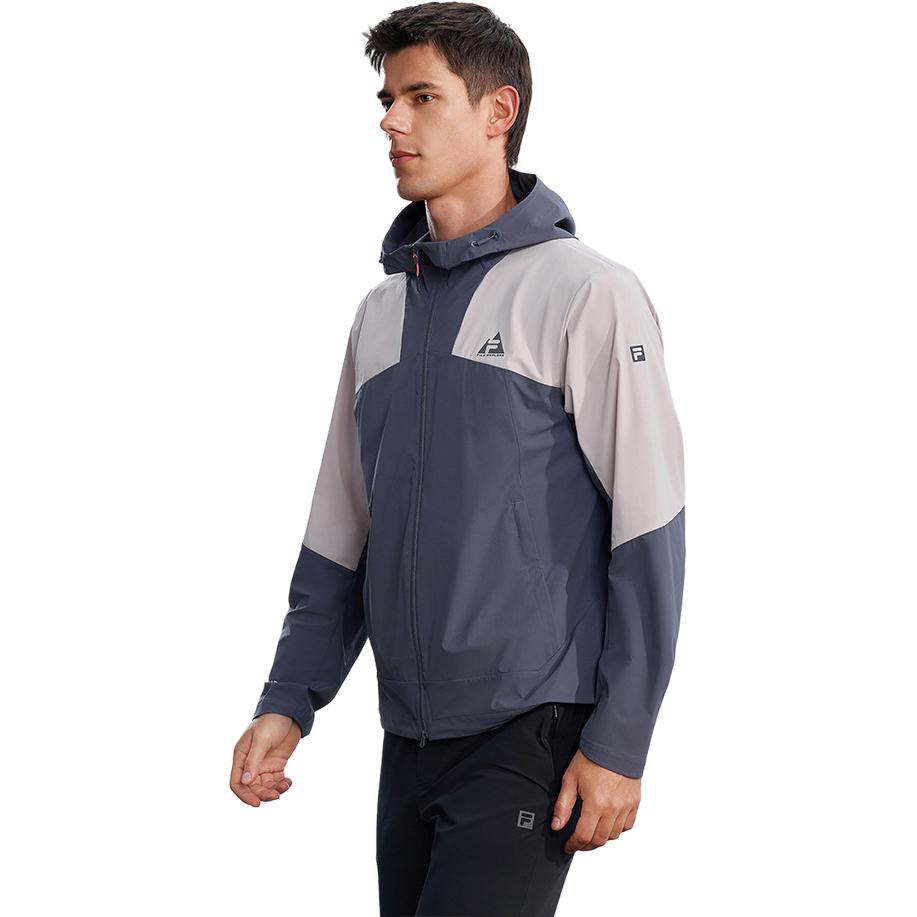 Fila Исследуйте Ветрозащитная легкая упаковываемая куртка с длинным рукавом для активного отдыха и спорта, мужские куртки A11M627708F-DY