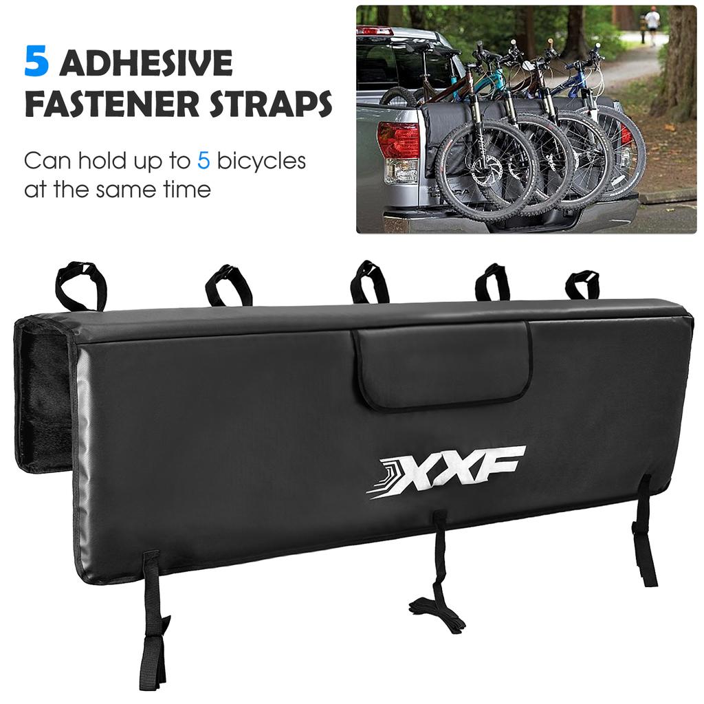 Tailgate Cover Protection Pad Mountain Bike Pick up Pad with 5 Bike Frame Fixing Straps for Truck