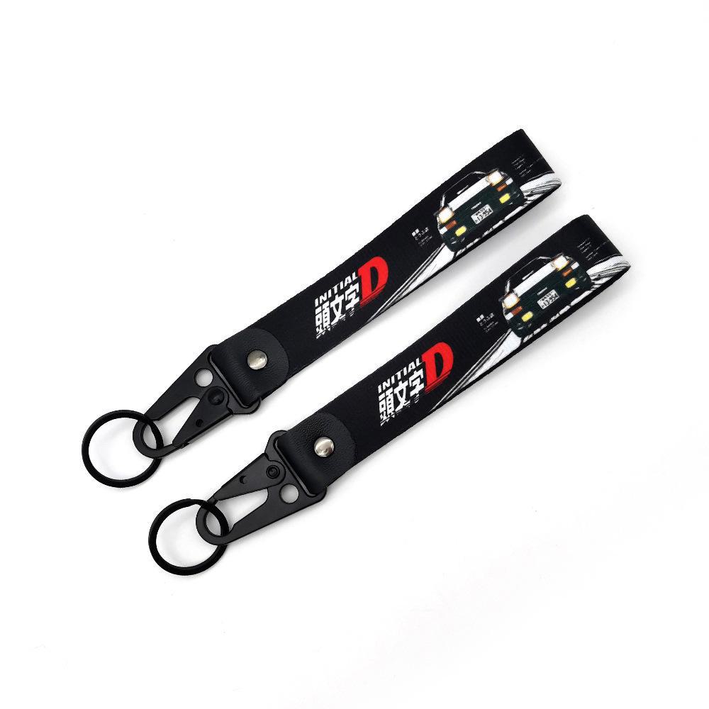 Fujiwara Tofu AE86 Scented Leather Keychain Lanyard