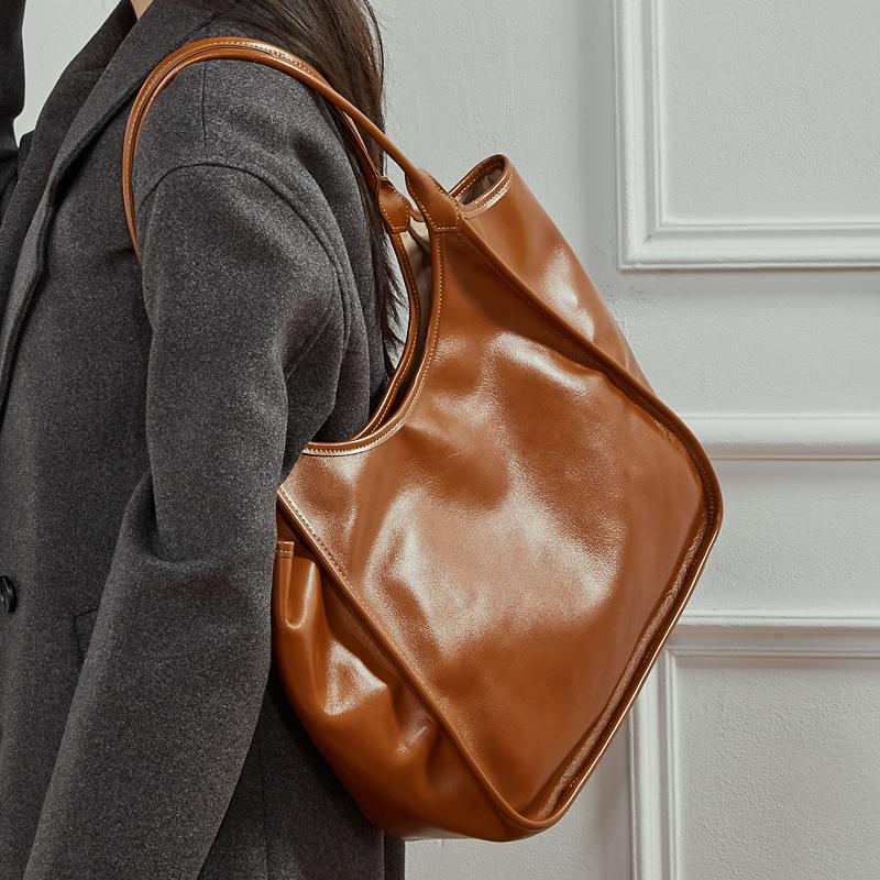 HIFASHION Натуральная Кожа Женские Сумки Через Плечо Ретро Большая Вместимость Коровья Кожа Хобо Сумки Большой Ведро Шоппинг Путешествия Сумка-Тоут Сумки