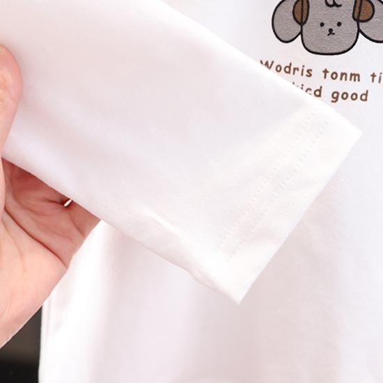 Костюм для мальчика 0-5 лет Детская полосатая рубашка с длинными рукавами Куртка с рисунком Круглый вырез, белый топ Повседневные джинсы Комплект из трех предметов