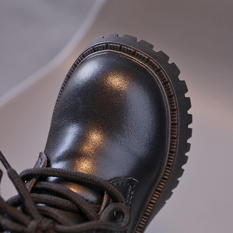 Детские ботинки Martin, осенне-зимние, новые, модные, британские, кожаные ботинки для девочек, короткие ботинки для мальчиков с мягкой подошвой