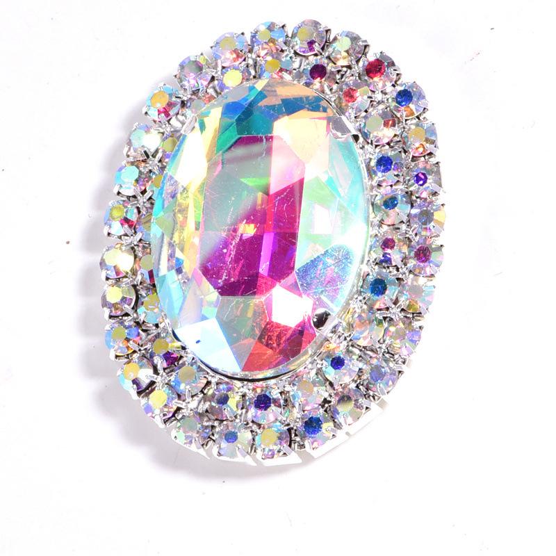 Золотая основа с серебряным основанием, стеклянная капля воды, овальный конский глаз, корсаж, брошь, пряжка, аксессуары для одежды своими руками