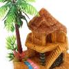 1шт полирезиновые аквариумы украшения для аквариума имитация кокосовой пальмы замок аквариумные украшения Aquario украшение для аквариума