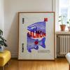 Koi Fish Print Japanese Koi Vintage Sardine Poster Asian Wall Art Zen Decor Minimalist Poster Water Garden Print Nature Artwork