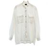 Issei Miyake the Shirts 90s Linen Old Long Sleeve Band Collar Shirt M Men's Used