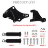 HDBUBALUS Motorcycle Rear Passenger Footpegs Tandem Step Kit Compatible with Harley Sportster Iron XL 883 2014-2022