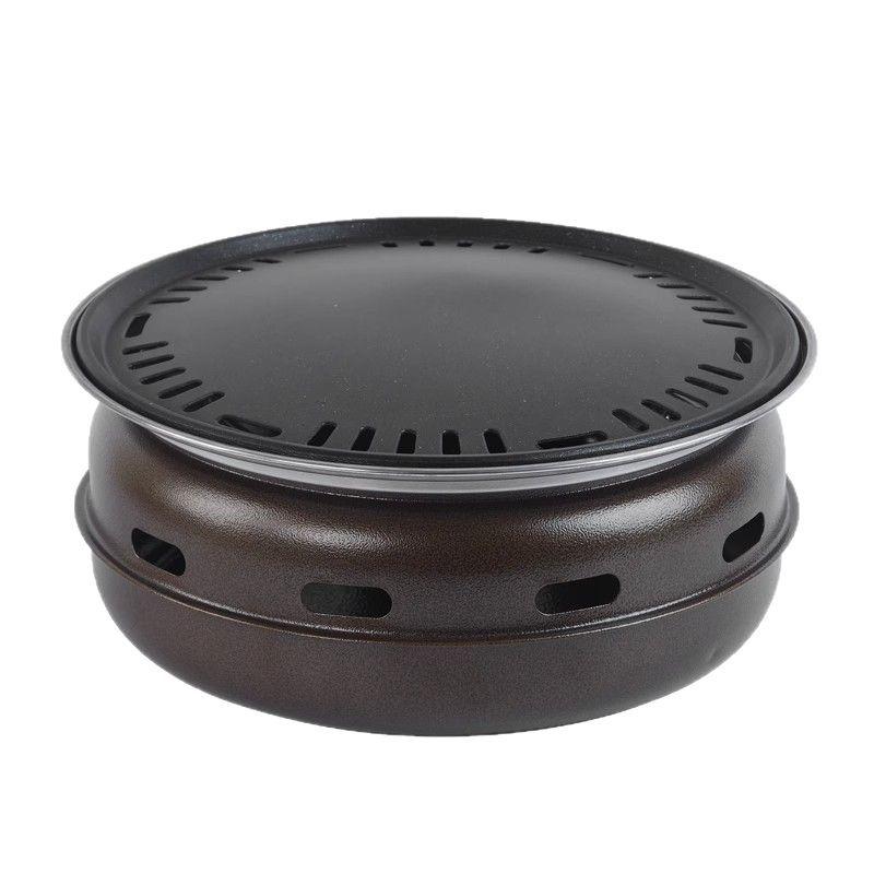 Портативный бездымный корейский угольный гриль для барбекю и кипячения чая для дома и улицы