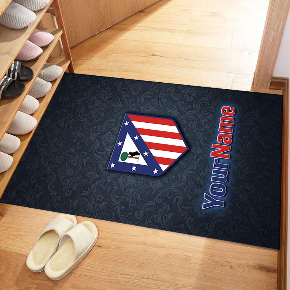Atletico Madrid Customized Name Area Rug Suitable for Bedrooms Study room Living Rooms Decorate room Antislip Carpet Anime Office Decor