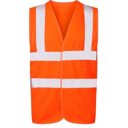 Ultimate Clothing Collection Унисекс, 4-полосный жилет Hi-Vis для взрослых