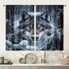 Шторы с принтом Снежный Волк высокого разрешения, кулиска, украшение для дома, украшение комнаты