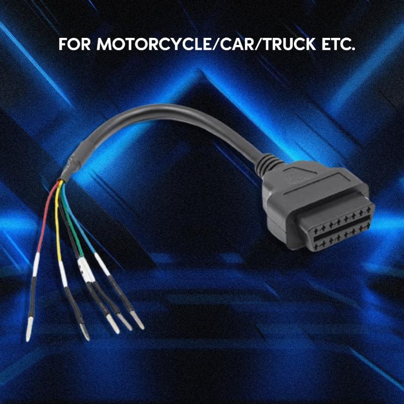 16-контактный OBD OBD2 Женский K Line Can Line Jumper Разъем для тестера Диагностический кабель Универсальный кабель K + CAN OBD2 для транспортных средств