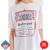 Ретро Футболка Budweiser Вдохновленная Подарок для Фаната Пива Футболка Унисекс Хлопок Размер S-5XL Унисекс Футболка