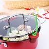 Pot Lid Holder Anti-Overflow Heat Resistant Red Spill-Proof Silicone Lid Lifters