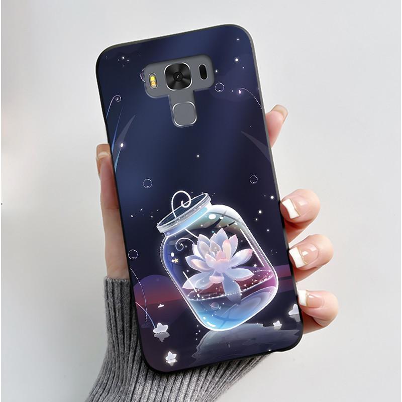 Для ASUS Zenfone 3 Max ZC553KL X00DDB X00DDA X00DD Чехол Роскошный Милый Кролик Любовь Смешной Черный Мягкий ТПУ Силикон Матовая Задняя Крышка