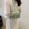 Modern Stylish Small Square Bag Beautiful Solid Color Design Everyday Shoulder Bag
