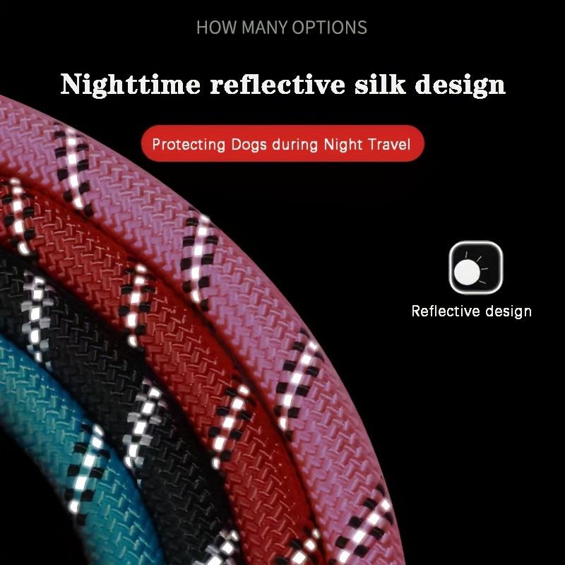 1.5/2/3M Reflective Dog Leash with Comfortable Padded Handle Double Heavy Duty Traction Rope for Small Medium Large Dogs Enhance Safety and Control