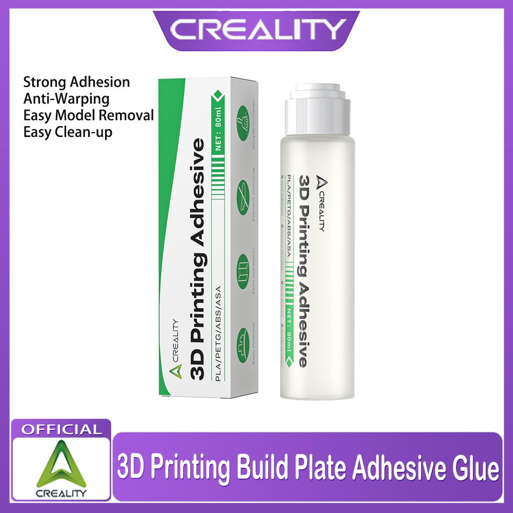 Creality Build Plate Adhesive Glue 3D Printing 80ml Anti-Warping Easy Clean-up for PLA PETG ABS ASA 3D Printer Accessories