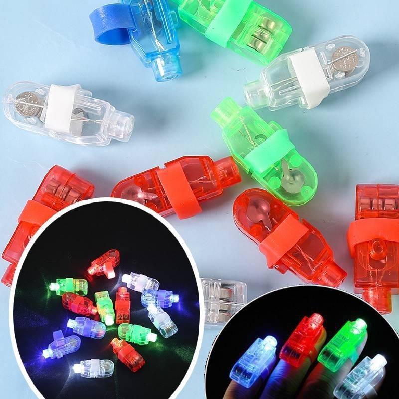 Bright Led Finger Lights Vibrant Laser Rings Perfect For Parties And Celebrations