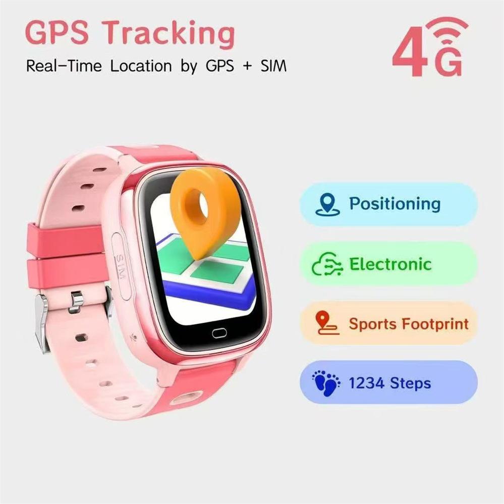 Новые Детские 4G Видеозвонки Умные Часы Игры HD Камера SOS GPS Часы-Телефон Голосовой Чат Девочка Мальчик Студент Смарт-часы Водонепроницаемые