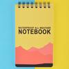Водонепроницаемый ноутбук, портативный блокнот для письма, прочный компактный блокнот с дизайном катушки для школы, дома, на открытом воздухе