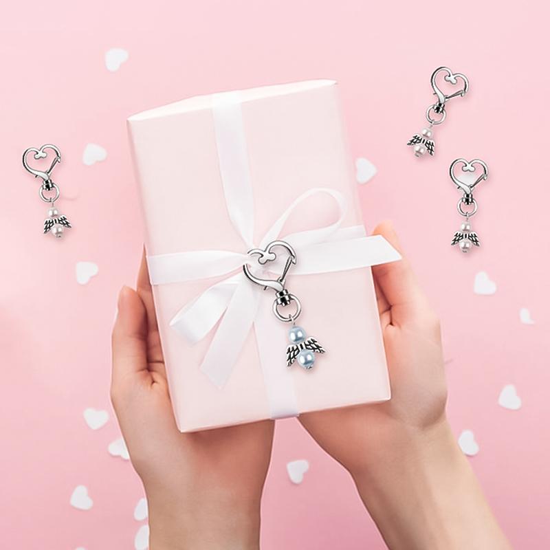 Подвеска-ангел в форме сердца, подвески в виде сумки, жемчужная подарочная коробка, аксессуары, товары для свадебной вечеринки