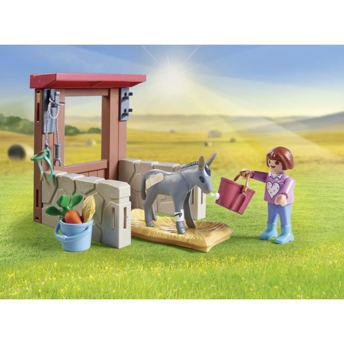 PLAYMOBIL 71471 Vétérinaire avec animaux de la ferme, Country la ferme, 55 pièces, Dès 4 ans