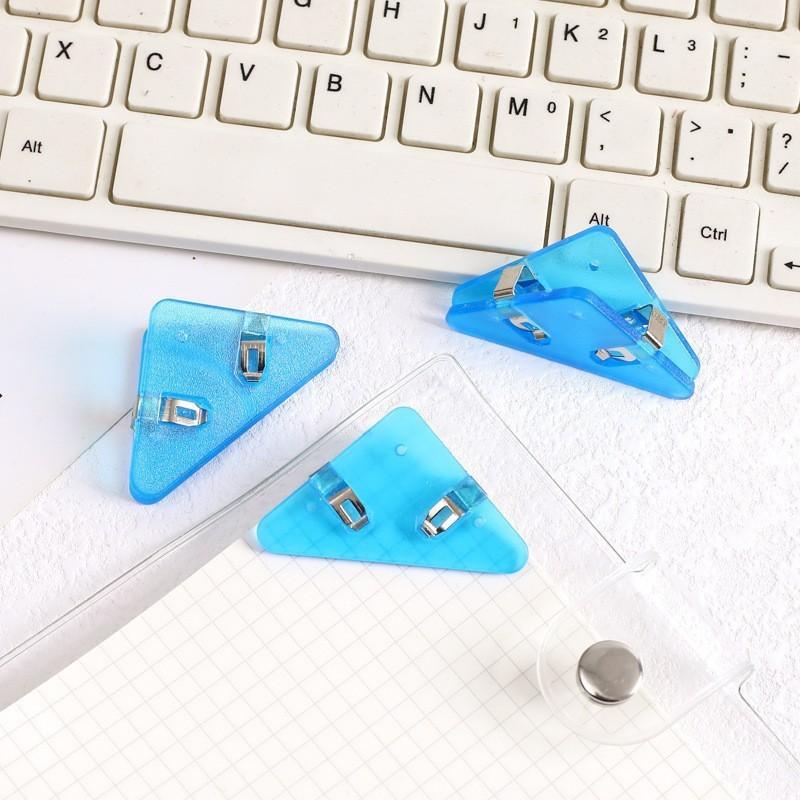 1/5/10/20 шт. Многофункциональный офисный треугольный зажим для книг - Пластиковый органайзер для папок, предотвращающий скатывание