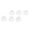 3 Pairs Ear Tips Soft Silicone S M L Size Replacement Earbuds Cover for Galaxy Buds 2 SM R177 White