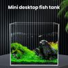 Fish Tank Smooth Edges Small Aquarium High Transparency Desktop Aquatic Landscape Tank Decoration