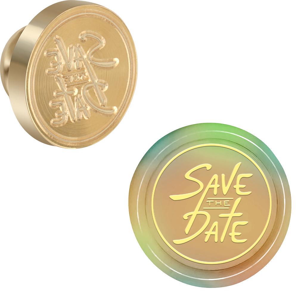 Штамп для восковой печати с фразами благословения, ретро-штамп для сургучной печати 25 мм, съемная латунная головка для украшения конвертов, открыток, упаковки