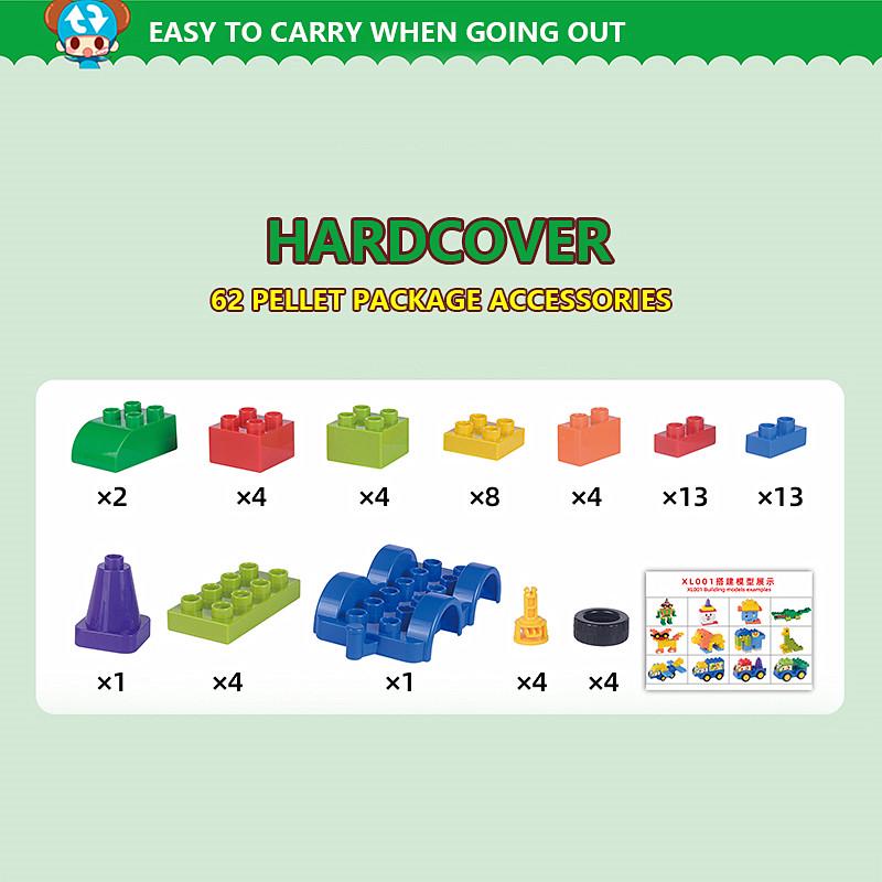 DIY Дети 62/упаковки Строительные блоки большого размера Фигурки Строительные блоки Аксессуары Игрушки 