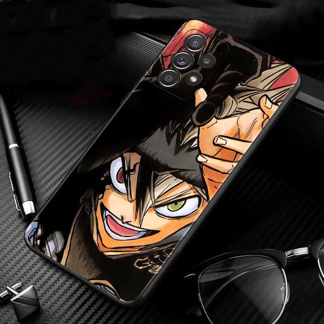 Чехол для Samsung Galaxy A51 A71 A01 A11 A21 A21s A31 A41 A72 A52 A42 A32 A22 A12 A02 A02s F42, чехол для телефона, черный клевер, аниме