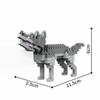 KNEW BUILT 3D Модель Животного СлонБегемотЛевЛеопардМикро Мини Строительные Блоки Игрушки-Создай ЗоопаркГоловоломка СборкаРождественские Подарки